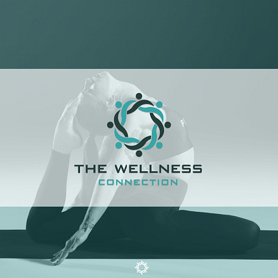 THE WELLNESS CONNECTION branding design flat illustration logo minimal typography vector