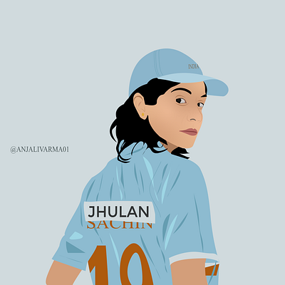 vector art portrait of Anushka Sharma adobeillustrator design digitalart graphic design illustration vector vectorportrait