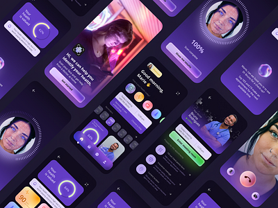 HealthAI app app design clean clean design design face id health social design ui ui design ux ux design