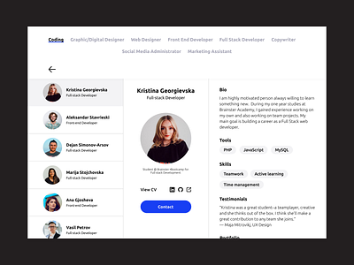 Talent market redesign talent market ui ux