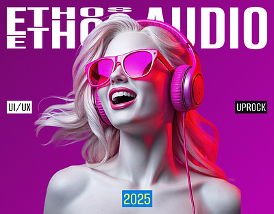 Ethos Audio branding design dmitgor.ui identity logo ui