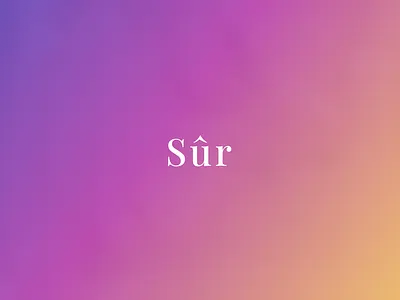 Sur - Skincare branding logo ui