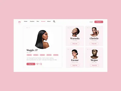 MeetMe app application chat dating app design geosocial app mobile design relationship ui ux web design