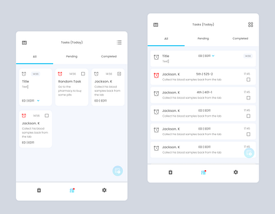 Task Management | Note app for Hospitals design graphic design health hospital note notes task management tasks todo ui ux