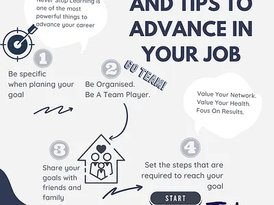 Career Advice and Tips To Advance in Your Job design graphic design illustration