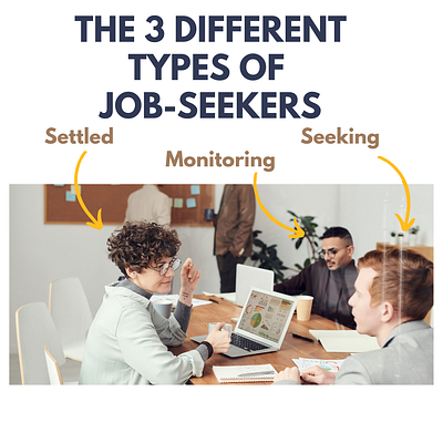 The 3 different types of job-seekers design graphic design illustration