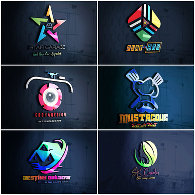 3D ATTRACTIVE LOGO DESIGN 3d adobe illustrator adobe photoshop design graphic design illustration logo logo designer logo maker vector