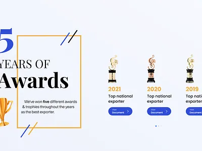 Awards showcase design graphic design landing page ui ux web design