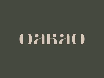 OAKAO Fashion Brand Wordmark branding graphic design logo logotype typography wordmark