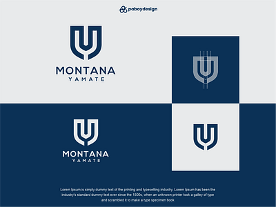 M MONOGRAM LOGO logoprofessional