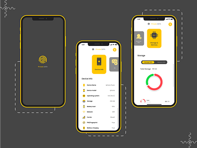 Private Data App for mobile UI UX Design app branding design graphic design illustration logo mobile app design mobile app ui ux product design ui ui ux ux