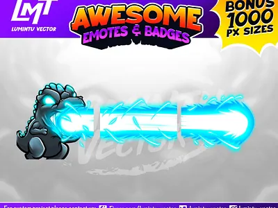Godzilla Atomic Breath - Chibi Minizilla Twitch Emotes animated animated twitch emote anime anime twitch emotes chibi chibi twitch emote custom custom twitch emote cute cute twitch emote emote emotes twitch twitch emote twitch emotes