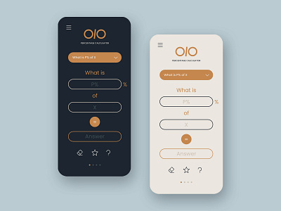 Percentage Calculator UI Design app design calculator dailyui ui ui design