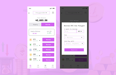 Lending app that allows users lock in a fixed rate of interest app design lending ui ux