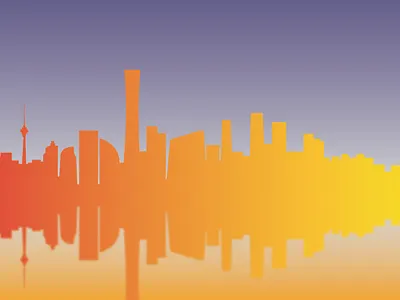 Beijing City Skyline with Blur design graphic design illustration logo vector