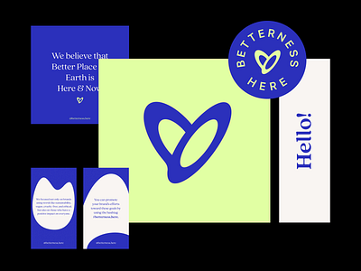 Branding for Betterness Here brand branding ethical ethical brands instagram brand logo logo design visual identifation