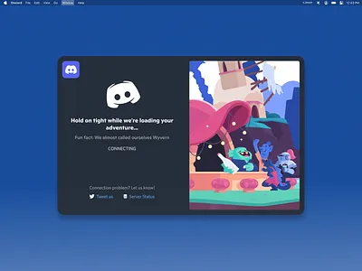 Discord Splash Screen app concept design discord ui
