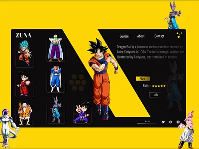 "Dragon Ball" ui ux