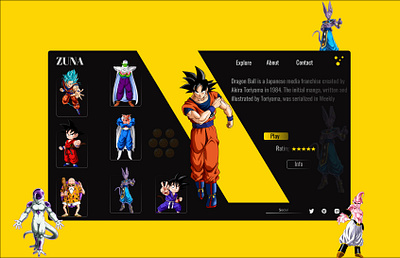 "Dragon Ball" ui ux