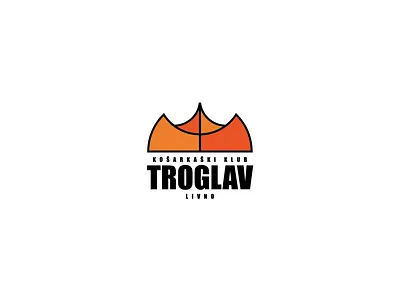 Basketball Logo Troglav basketball design graphic design logo logo design minimal mountain sports