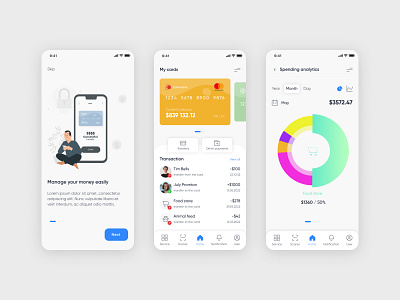 Mobile financial app android app application bank crypto dashboard design ecommerce finance fintech interface ios mobile transfer ui ux wallet