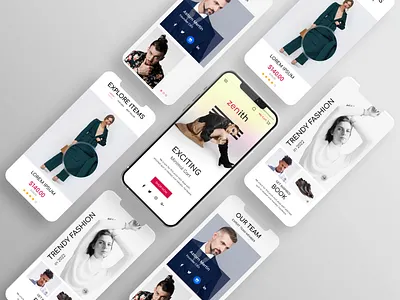 Fashion Landing Page mobile version fashion mobile version fashionwebsite hero section mobile app mobile uiux mobile version website