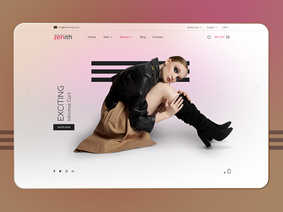 Fashion Landing Page fashion website fashionwebsite graphic design hero section men fashion modern website modernhomepage trendy web design website