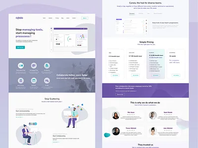 Landing page concept landing page ui web design
