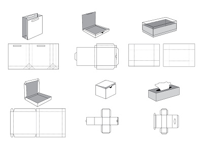 Box Packaging Design 3d animation app box packaging brand identity branding design die cut flat graphic design illustration logo minimal motion graphics package design product design ui ux vector web