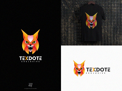 TEXDOTE artnivorastudio branding colorful danger design freedom gradient graphic design hunting illustration logo logo awesome logo inspiration lynx modern simple technology vector wildcat