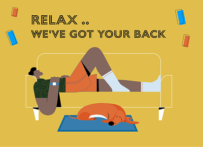 Stressful time.. think I need to relax branding illustration vector