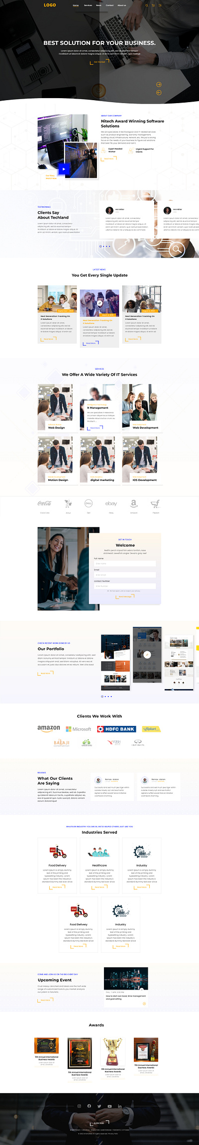 business website design(ui/ux) adobexd design graphic design illustration typography ui ux webdesign
