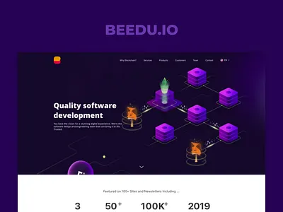 Beedu app blockchain nft tech ui ux website