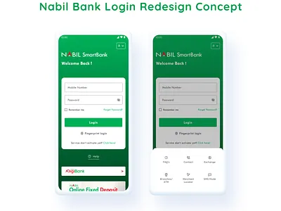 Nabil Bank Login Screen Redesign bank app login screen ui login ui minimal nabil bank redesign nabil bank ui nepali app redesign signup ui ui uiux