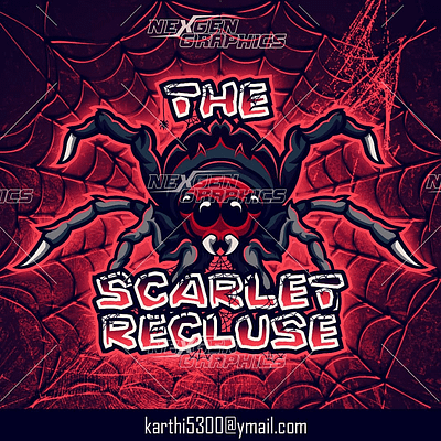 Spider Mascot Logo arachnid arachnid logo branding design logo mascot spider logo spider mascot logo