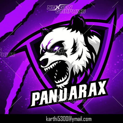 Angry Panda Mascot Logo angry panda logo angry panda mascot angry panda mascot logo branding design esports logo gaming logo gaming mascot logo illustration logo mascot mascot logo panda logo panda mascot