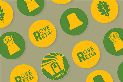 Design a Sticker for Your Hometown -Rovereto branding design graphic design logo logo design sticker vector
