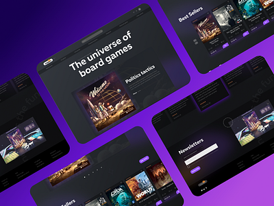 Board games/Design design figma games online store site ui ux webdesign