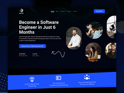 Kode Den - Landing page design animation branding design figma illustration top ux ui designer ui ui designer ux vector