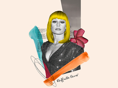 Raffaella Carrà 1 collage collage art collage digital collage maker collageart design graphic graphicdesign illustration italia raffaella carrà vintage