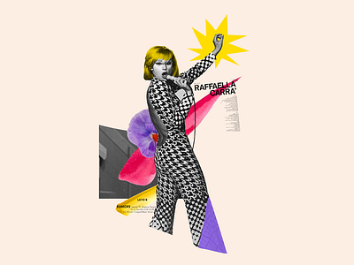 Raffaella Carrà 2 collage collage art collage digital collage maker collageart design graphic graphicdesign illustration italia raffaella carrà vintage