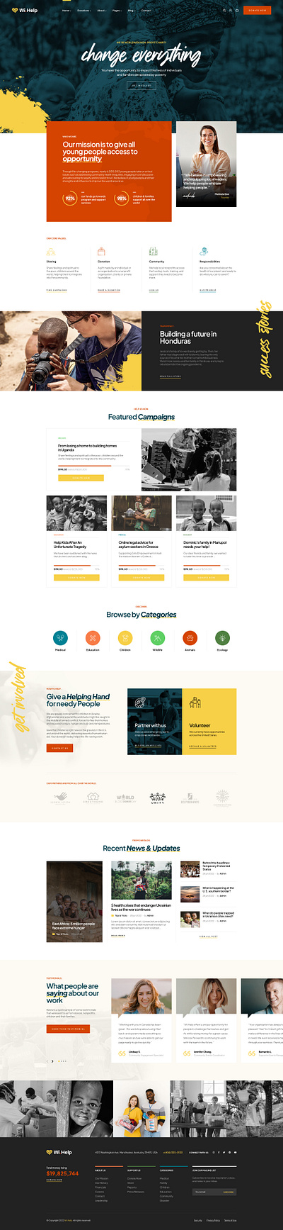 [Children Demo] Nonprofit & Charity WordPress Theme - WiHelp campaign causes charity church crowdfunding donate donation elementor events foundation fundraising ngo nonprofit online store organization ui volunteer woocommerce wordpress wordpress theme