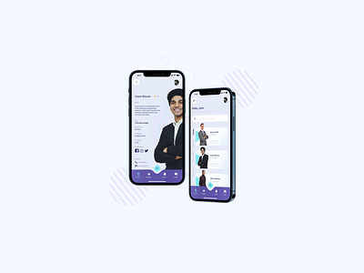 Mentor app - User profile app appdesign design dribbble figma graphic design mentorapp mobileapp ui ui challenge uidesign uiuxdesigner userprofile