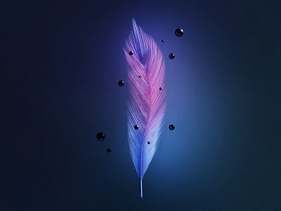 Feather 3d 3d art abstract art blender3d cgi concept design feather geometry graphic design illustration