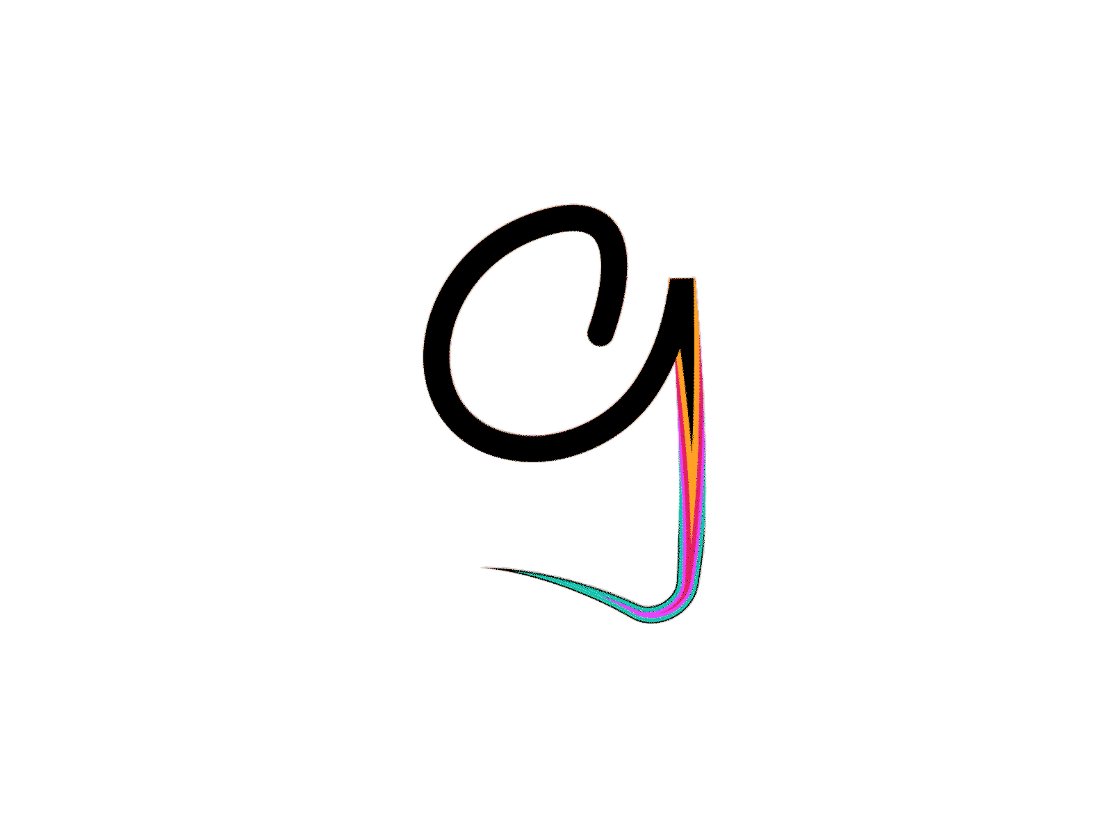 I, As I write it adobe illustrator animation design illustration letter i minimal typography