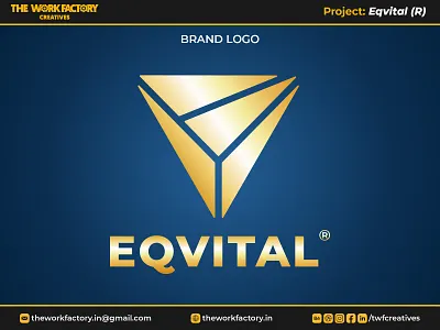 Eqvital® - Logo Design & Brand Identity branding color design graphic design illustration investment investment strategies logo logotype portfolio management services theworkfactory.in theworkfactorycreatives twfcreatives typography vector we evolve