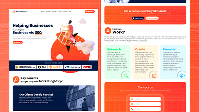 MarketingMagic - A Concept SEO Agency UI/UX Design brand design seo agency ui design ux design