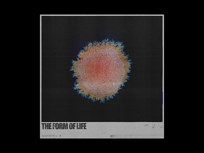 The form of life branding design digitalart graphic design illustration poster typography ui vector