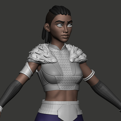 FEMALE WARRIOR 3d animation