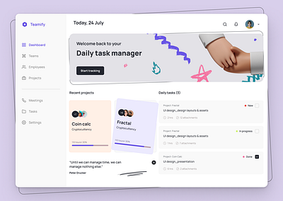 🤝 Teamify - Management Platform (Design) design icon icon design logo logo design management management platform management platform design minimal platforms platforms design ui ui design uiux design ux ux design web app web app design web application design web design